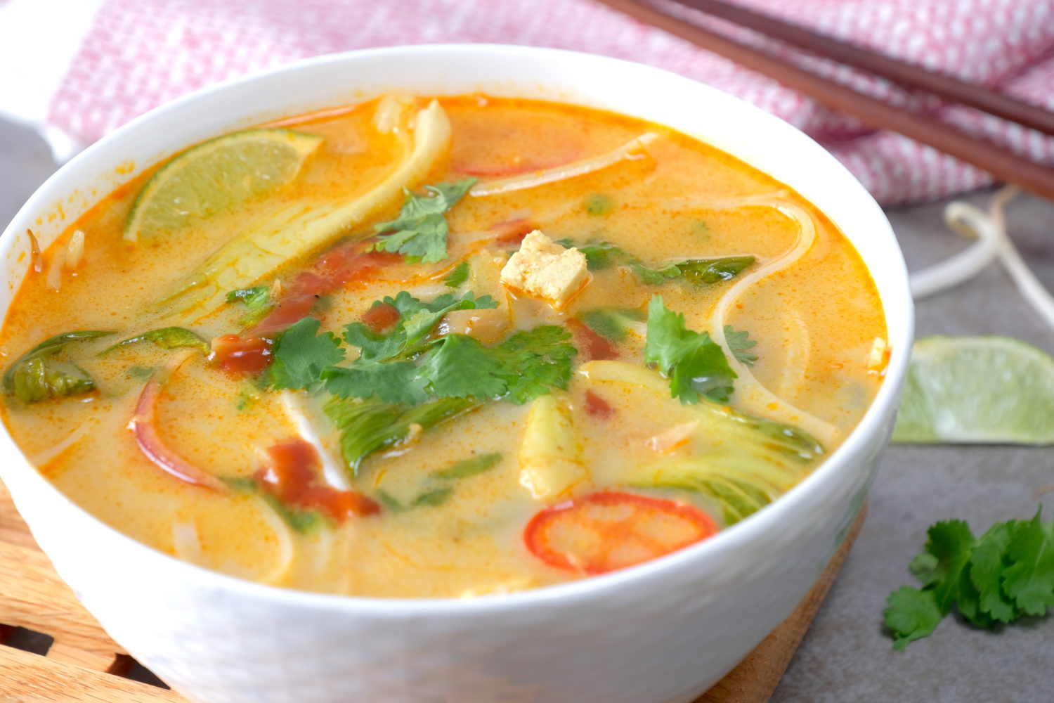 Spicy Tofu Laksa Meatless Makeovers