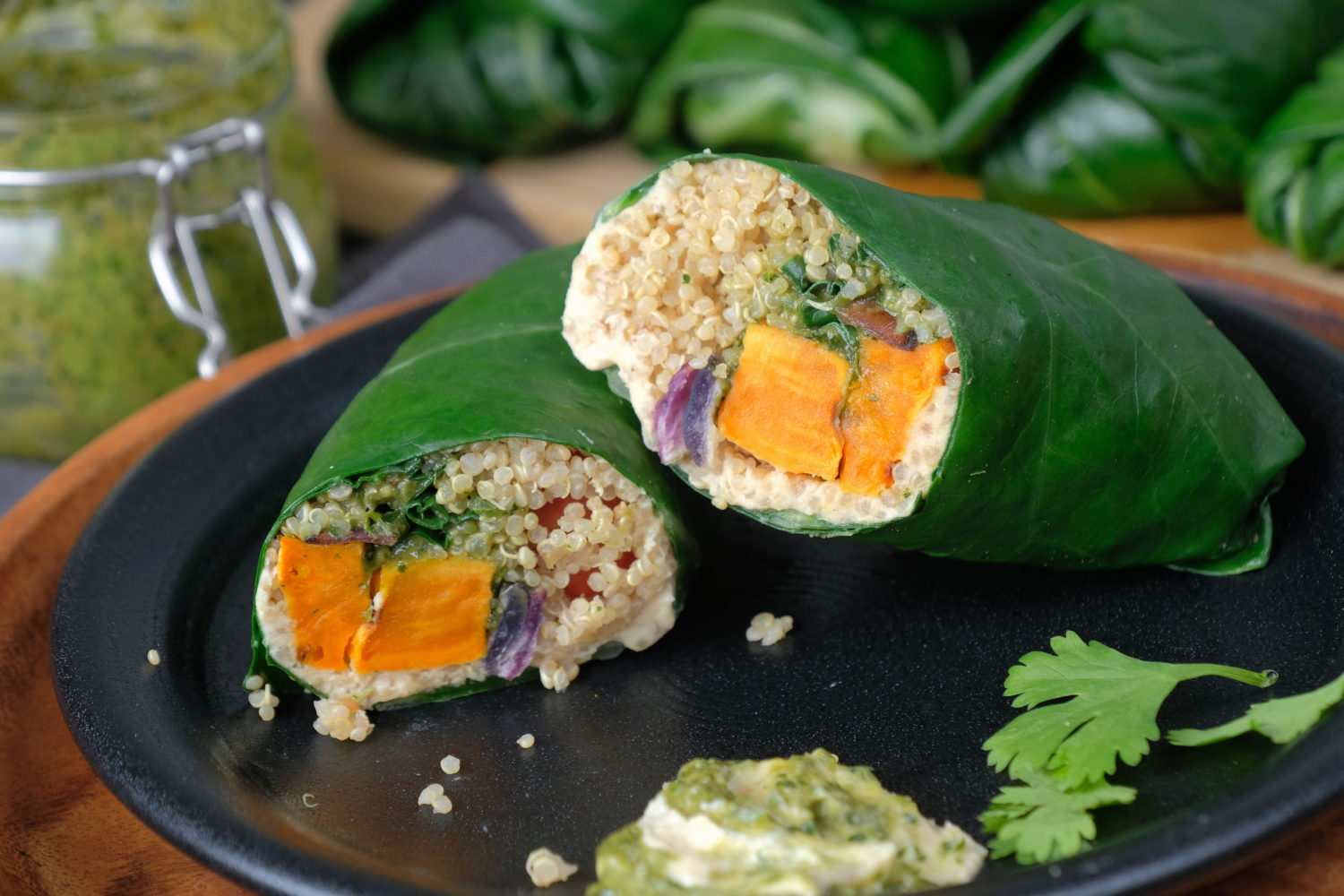 Collard Green Wraps Meatless Makeovers