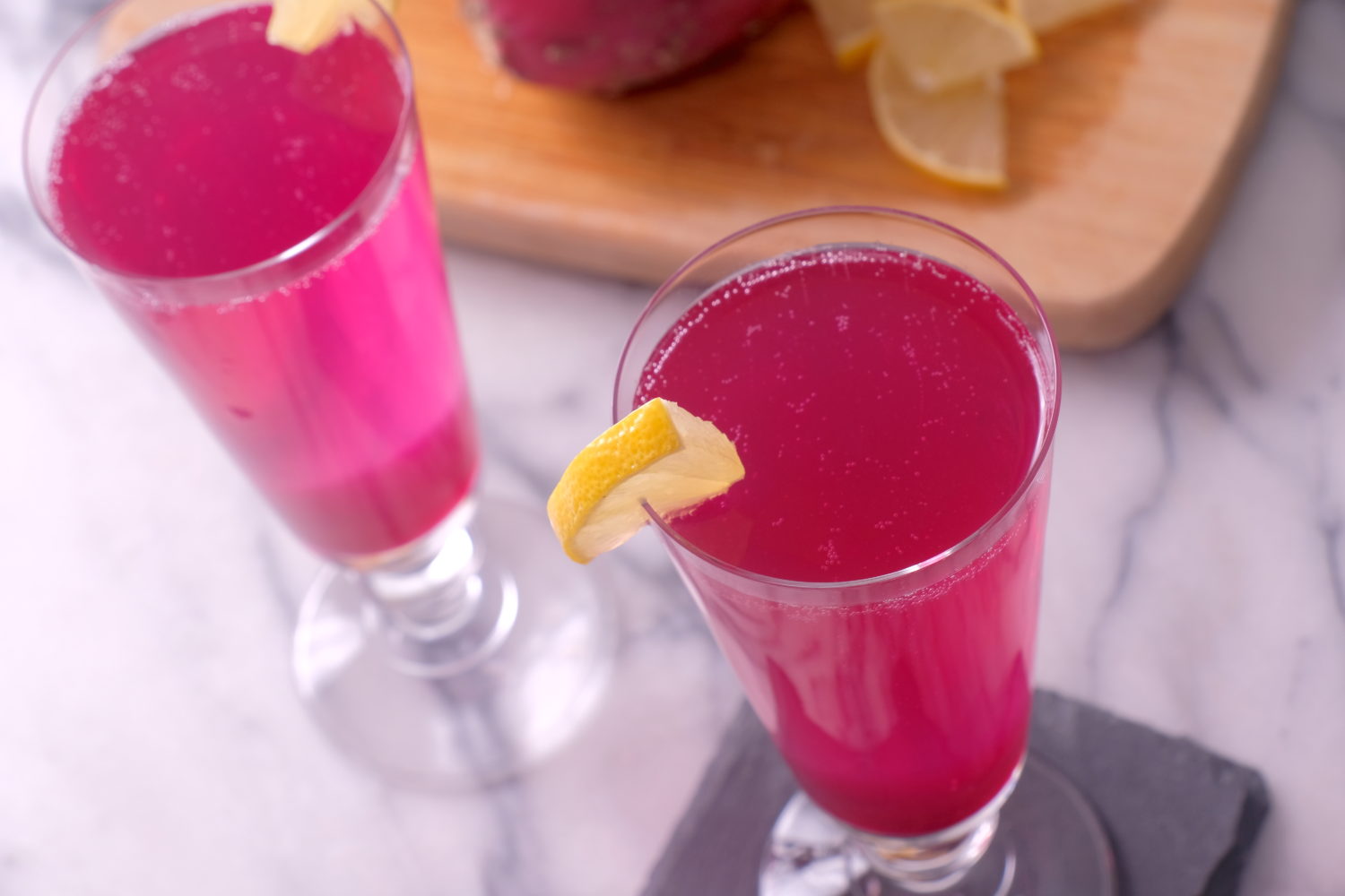 Prickly Pear Prosecco Spritzer Meatless Makeovers