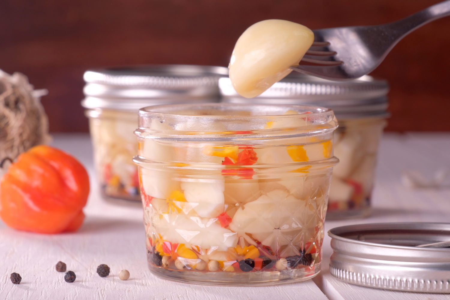 Habanero Pickled Garlic Meatless Makeovers